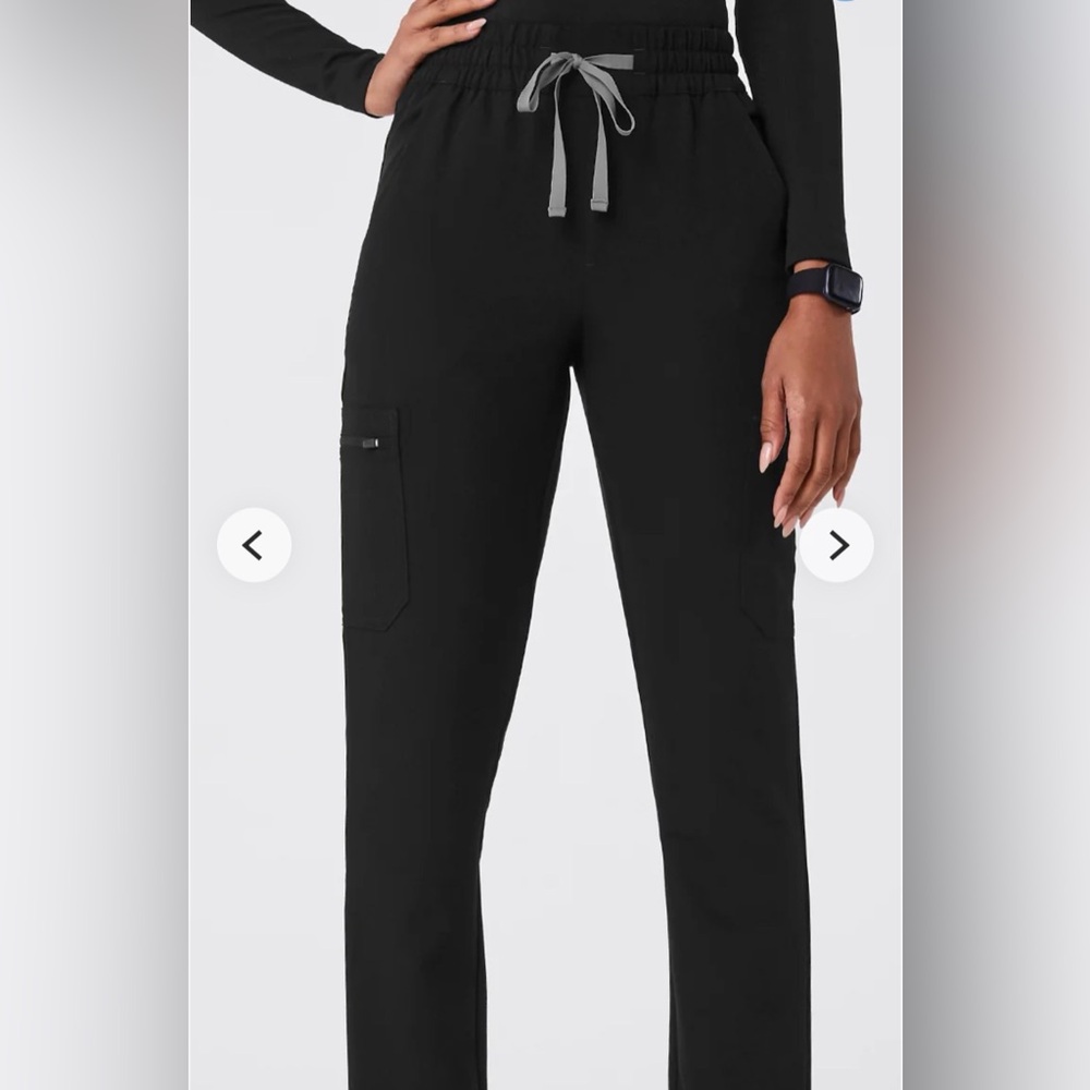 Figs High Waisted Dowa Scrub Pants Black